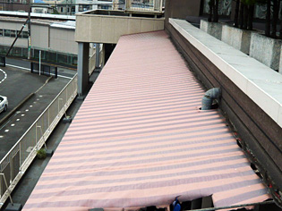 テント張替工事 BEFORE